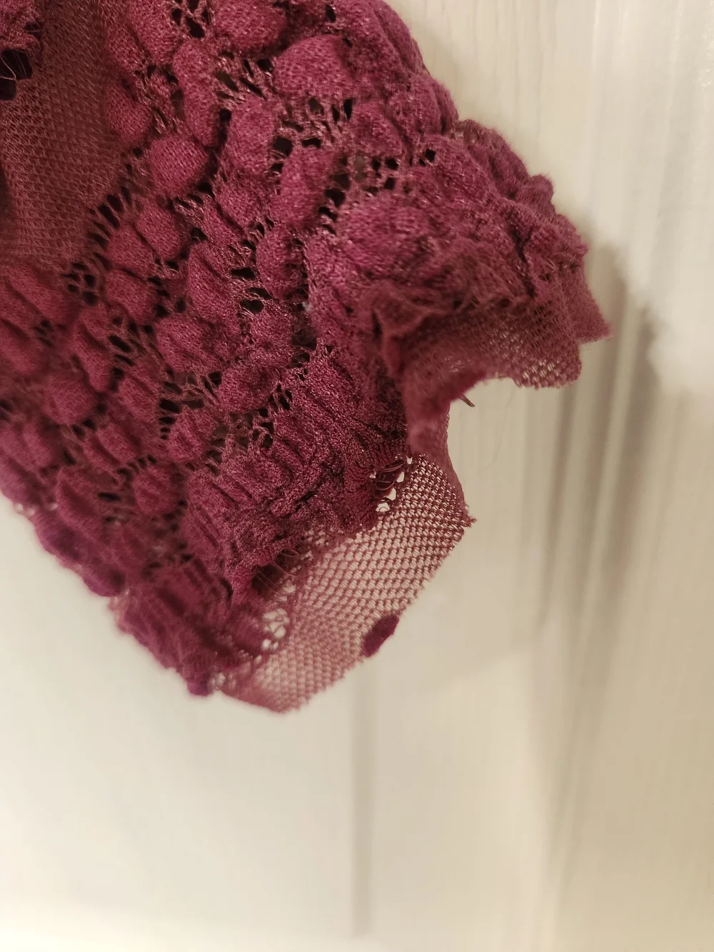 Free People Angelina Bodysuit in Winetasting Sz Med